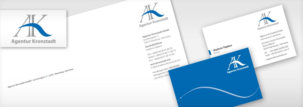 Grafiker Hamburg • Corporate Identity • Logo, Briefbogen, Visitenkarte